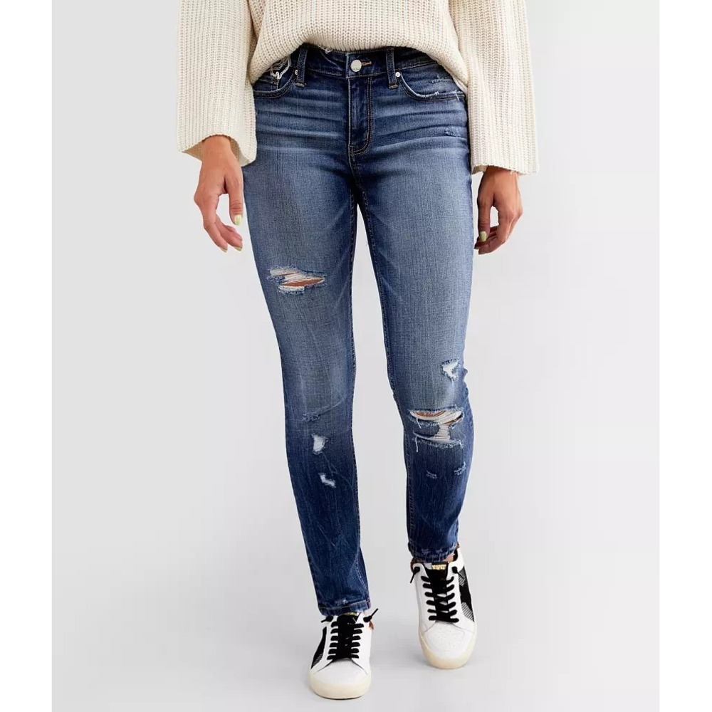 BKE Payton Ankle Skinny Mid-Rise Universal Fit Denim- Women's Size 29 Dark Wash